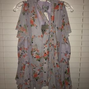 Zac Posen Floral Blouse
